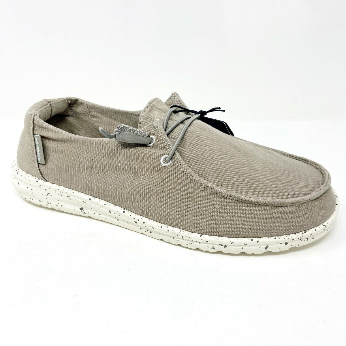 Hey Dude Womens Wendy Grey Slip On Comfort Lightweight Shoes