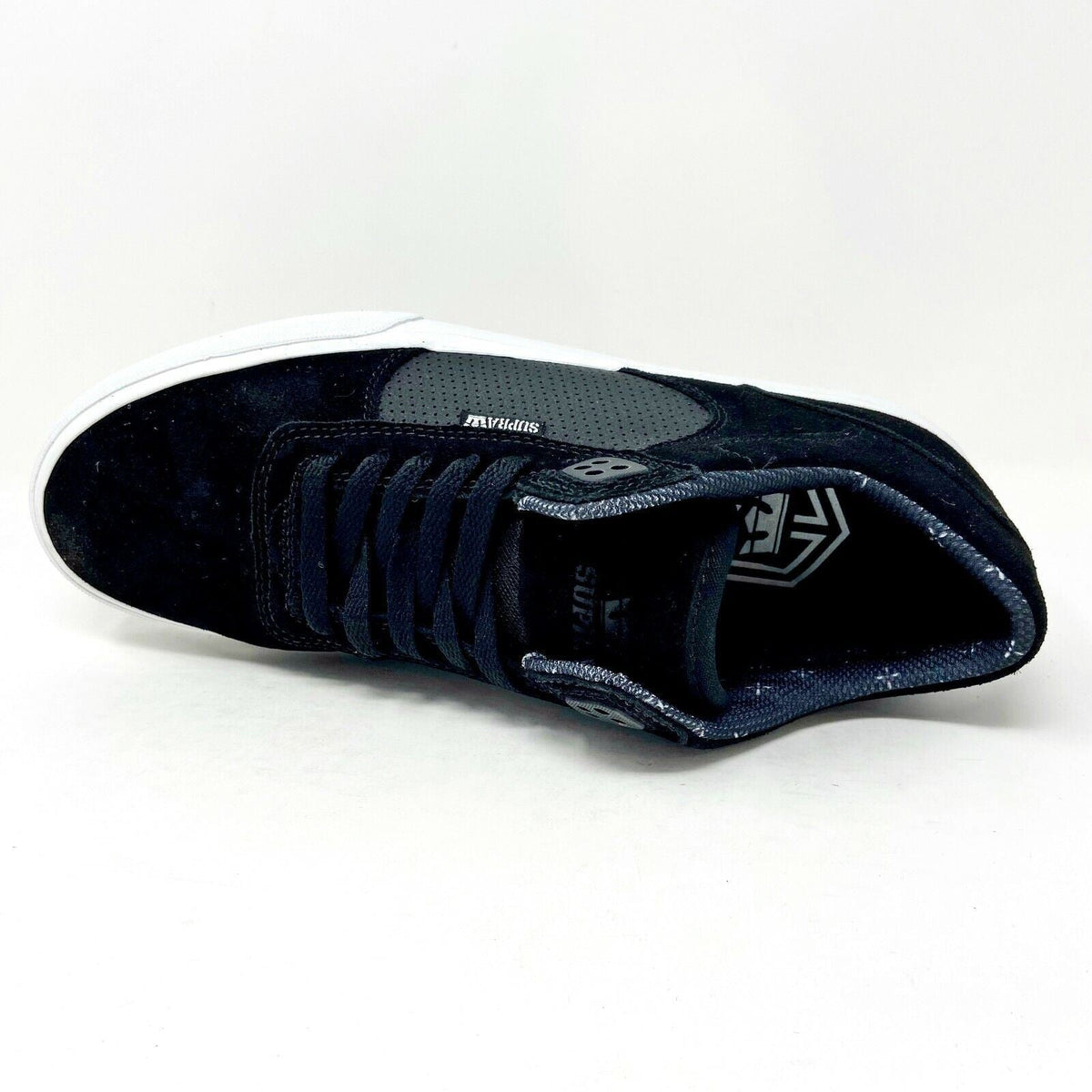 Supra Ellington Vulc Black White Mens Skateboard Sneakers S27500