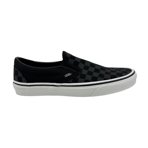 VANS Classic Slip On Checkerboard Black Womens Athletic Sneaker
