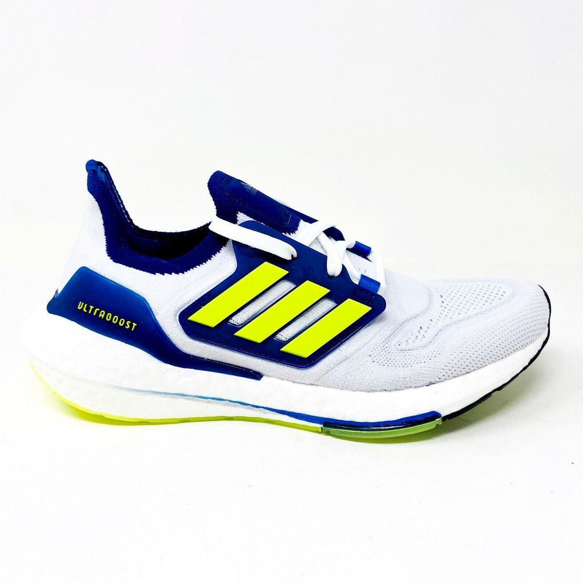 Adidas UltraBoost 22 White Yellow Blue Womens Size 7 Running Shoes GZ7211