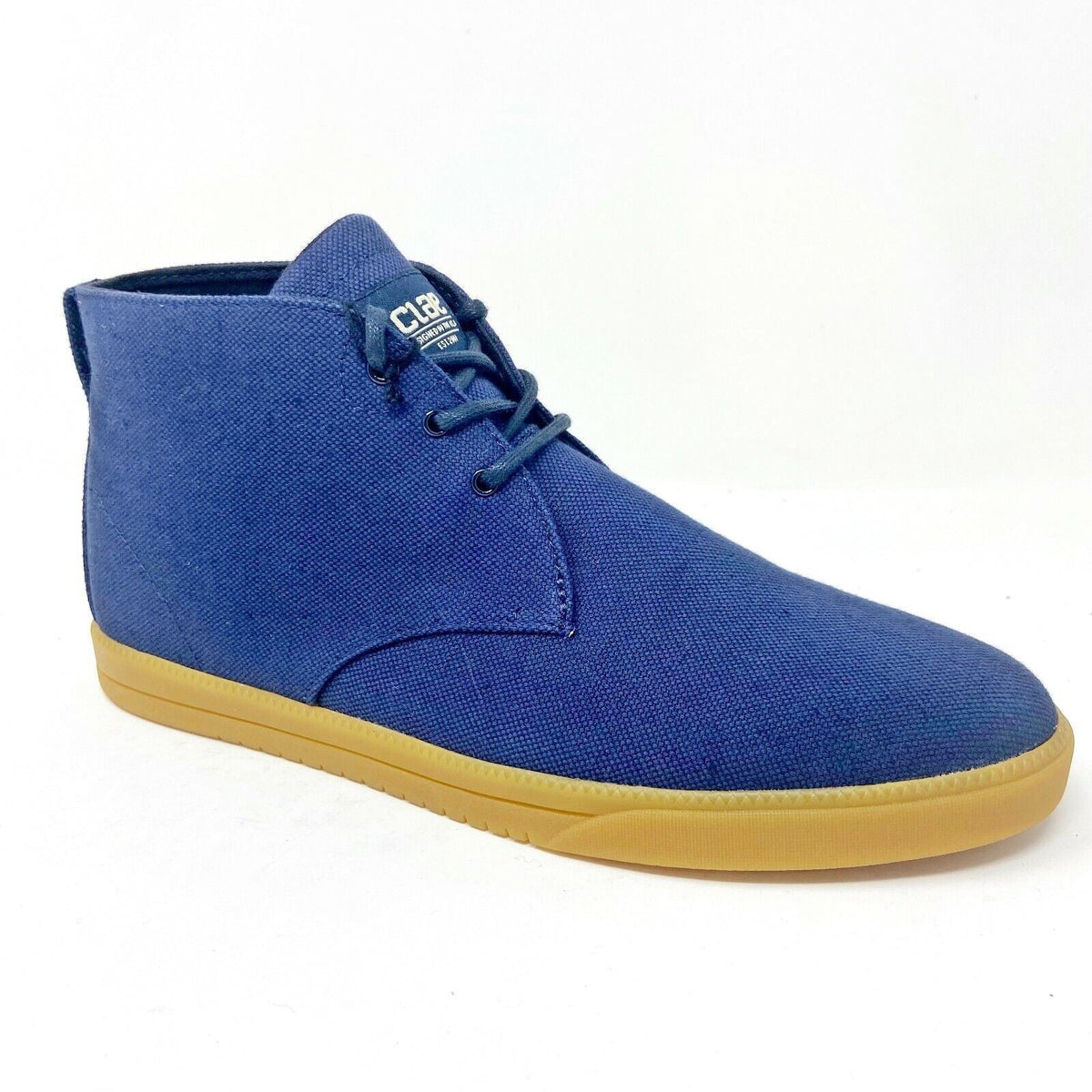 Clae Strayhorn Textile Deep Navy Canvas Mens Premium Sneakers