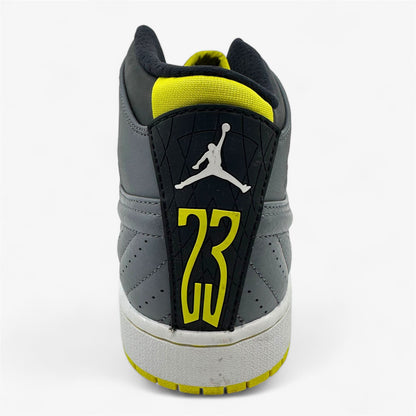 Jordan Air Jordan 1 Retro 99 Cool Grey Vibrant Yellow Black White Mens Sneaker