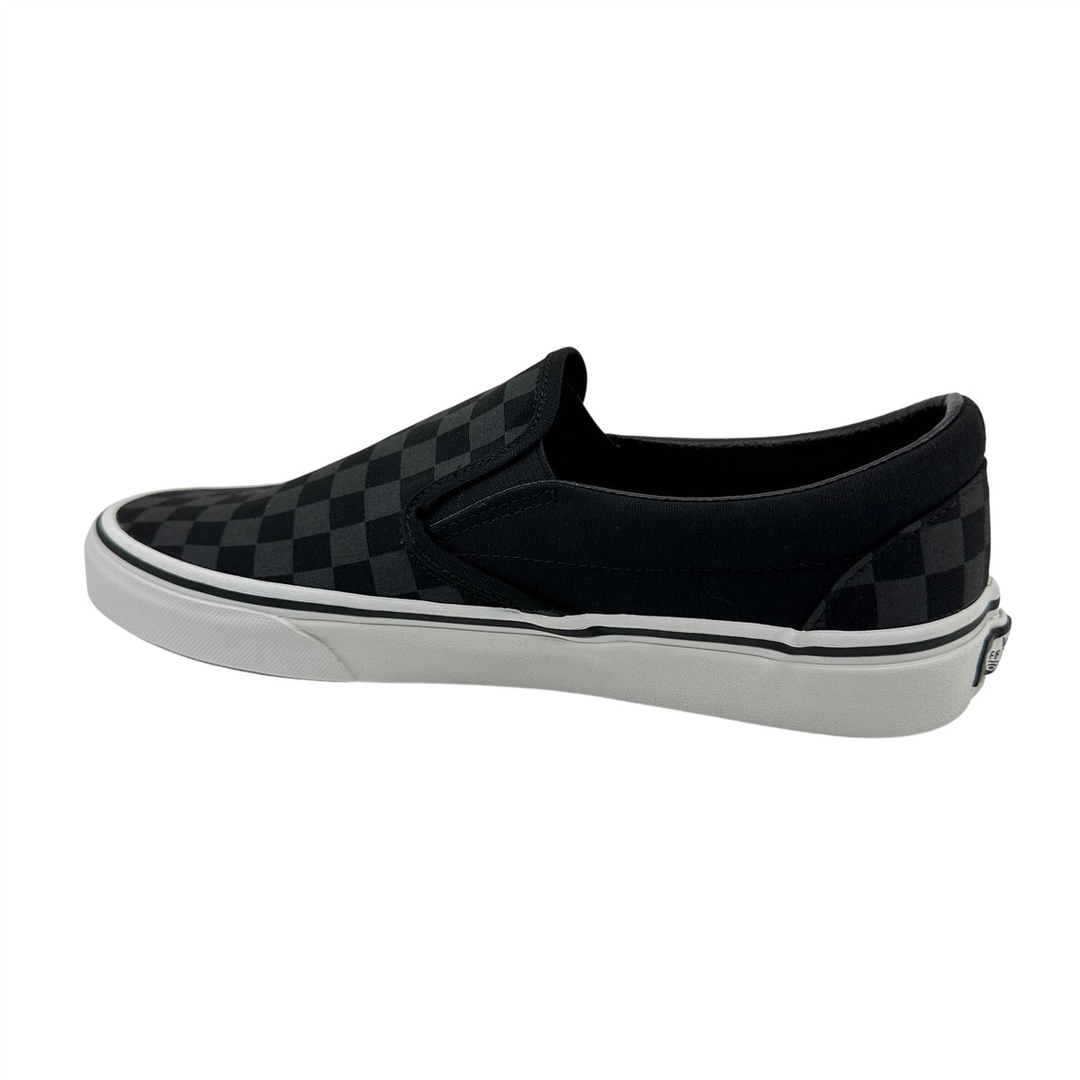 VANS Classic Slip On Checkerboard Black Womens Athletic Sneaker