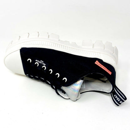 Palladium Revolt LO TX Black White Womens Platform Boots 97243 016