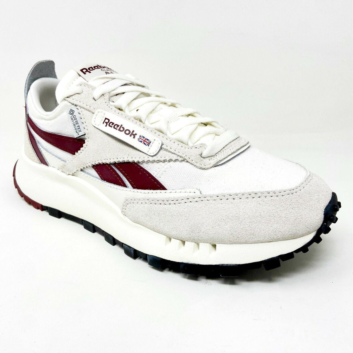 Reebok Classic Leather Legacy Gore-Tex Chalk Burgundy Mens Running Shoes H04996