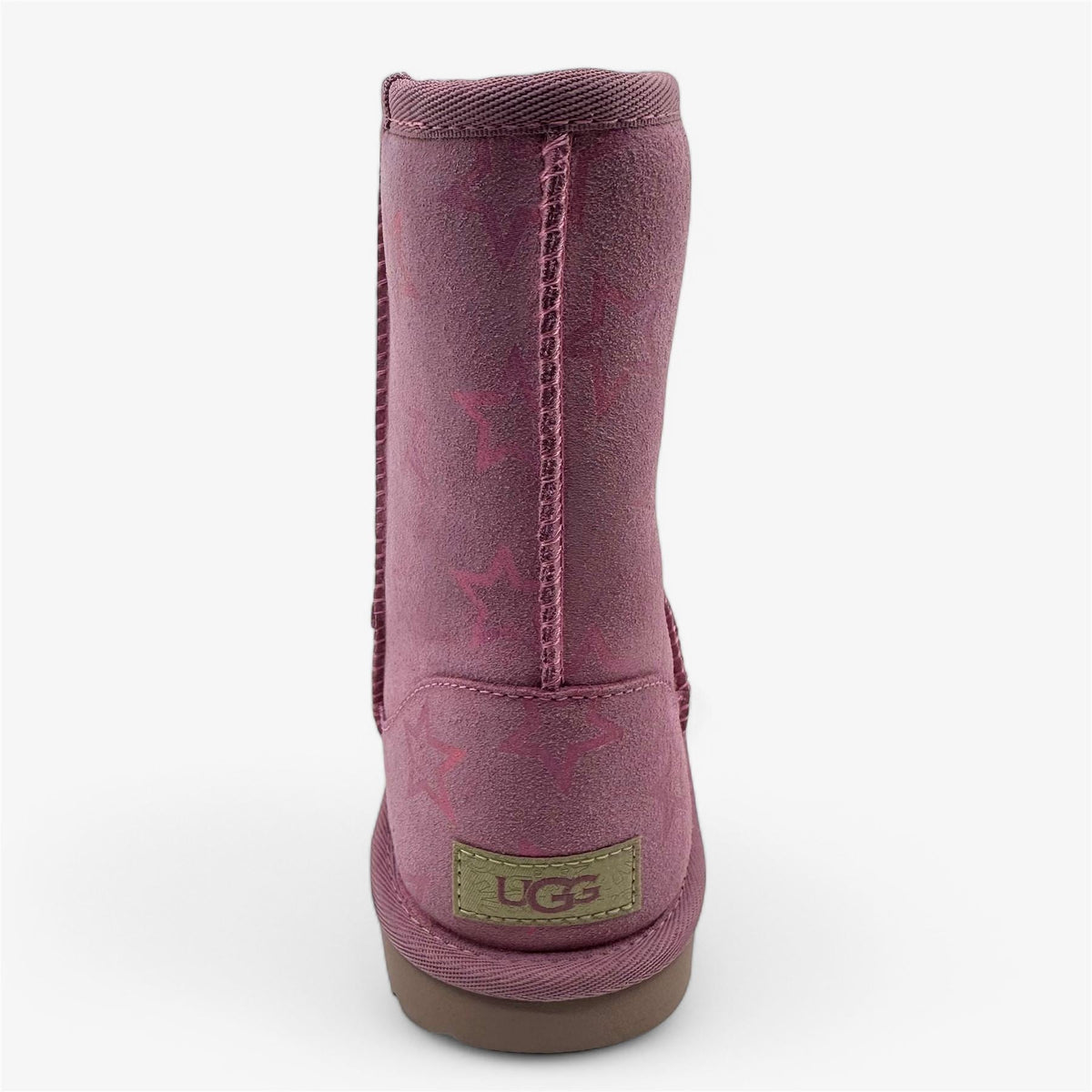 UGG Classic II Iridescent Star Orchid Pink Kids Girls Size 5 Shearling Style
