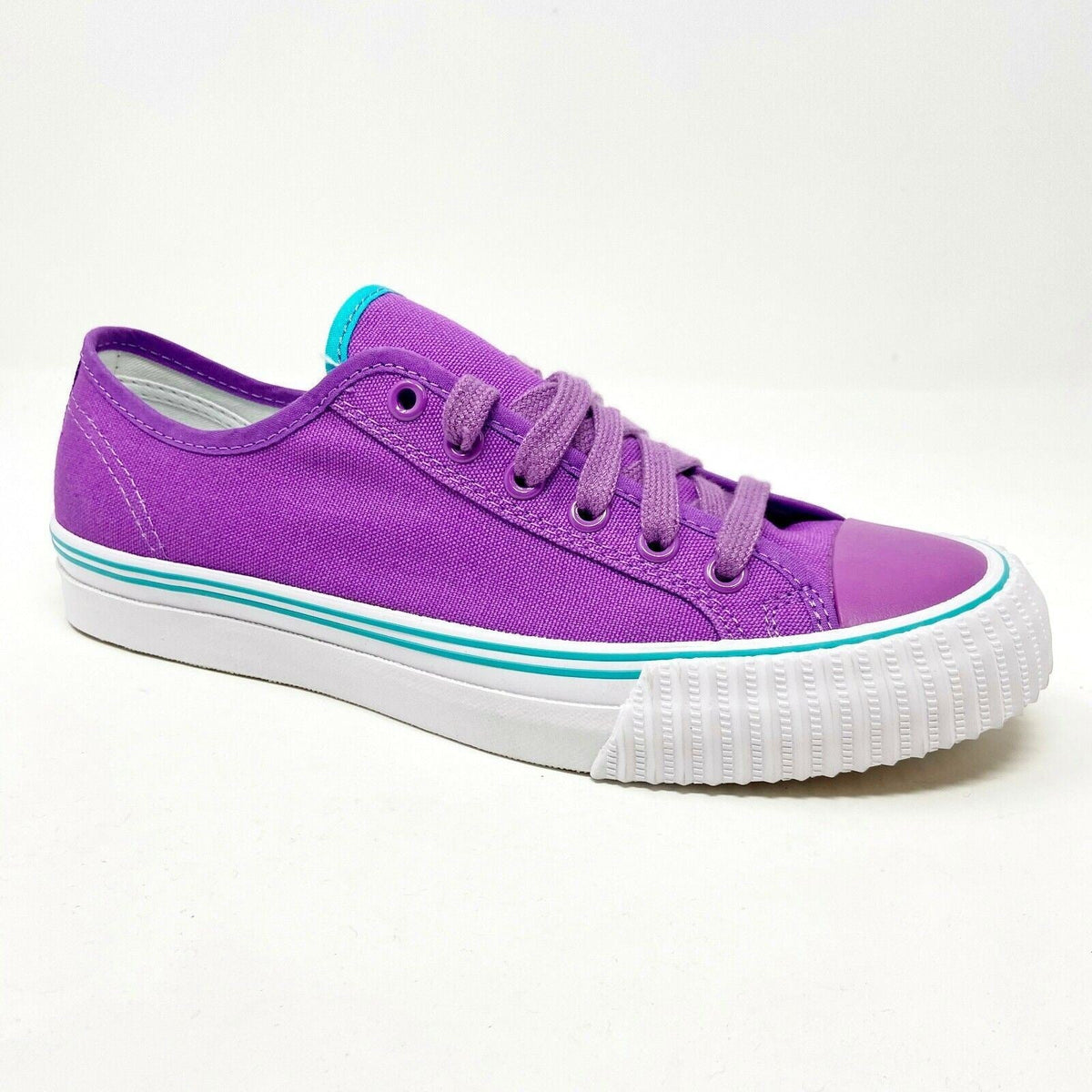 PF Flyer Center Lo Reiss Purple White Mens Retro Casual Shoes Sneakers PM12OL1J