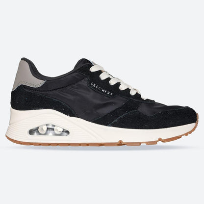 Women's Wide Fit Skechers 177857 Uno Vintage Dayz Trainers