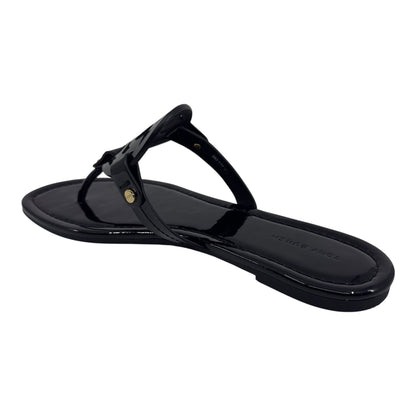 Tory Burch Miller Perfect Black Womens Sandal Patent Leather Thong