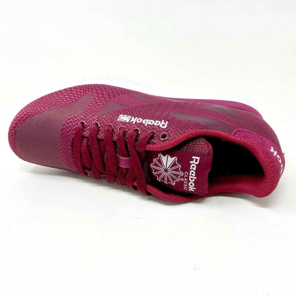 Reebok Classic Runner Jacquard Burgundy Mens 6 Womens 7.5 V66662