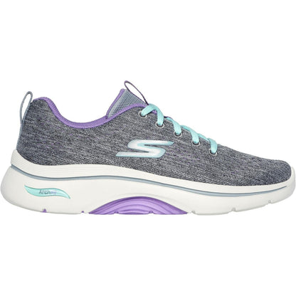 Women's Wide Fit Skechers 125311 Go Walk Arch Fit 2.0 Vivid Trainers
