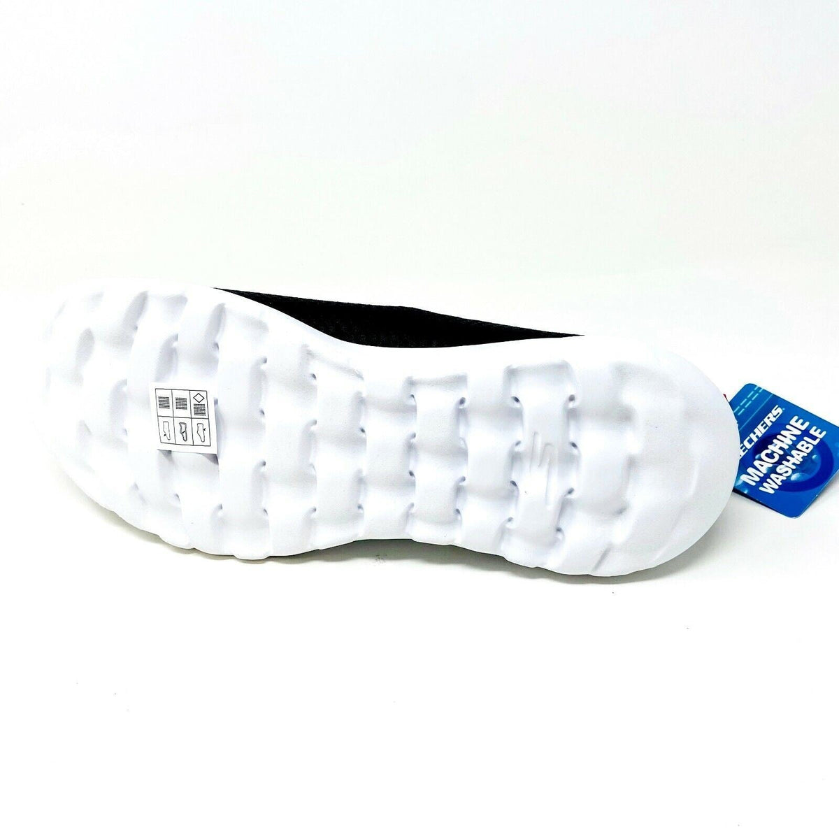 Skechers Go Walk Joy Black White Womens Wide Width Slip on Shoes