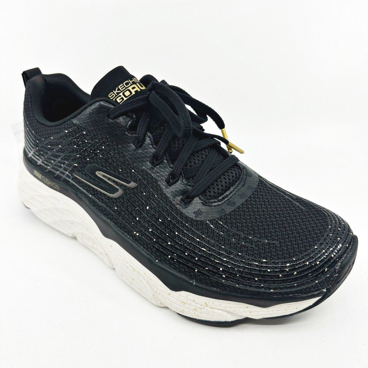 Skechers Max Cushioning Elite Commemoration 30th Anniv Black White Mens Sneakers