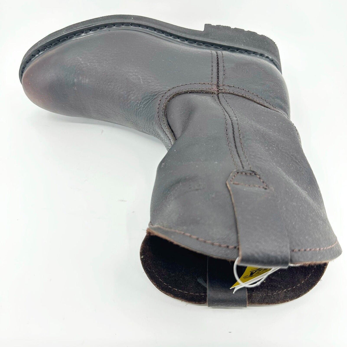 Bonanza 10" Wellington Goodyear Welt Brown Leather Mens Steel Toe Boots BAT107