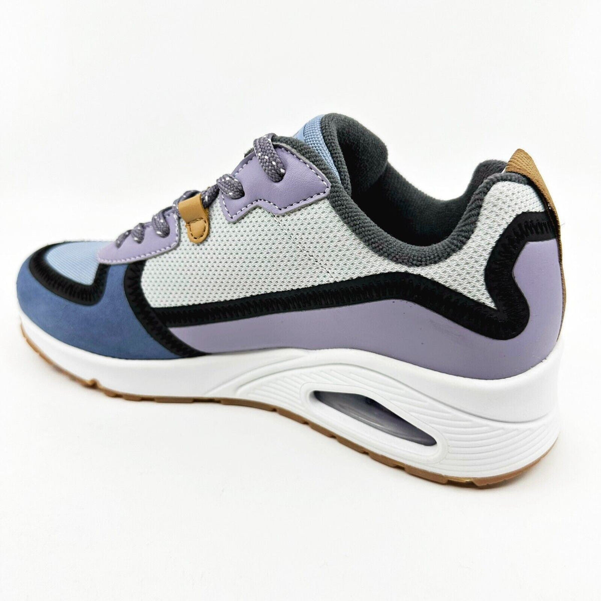 Skechers Uno Layover Blue Purple Womens Size 7 Athletic Sneakers