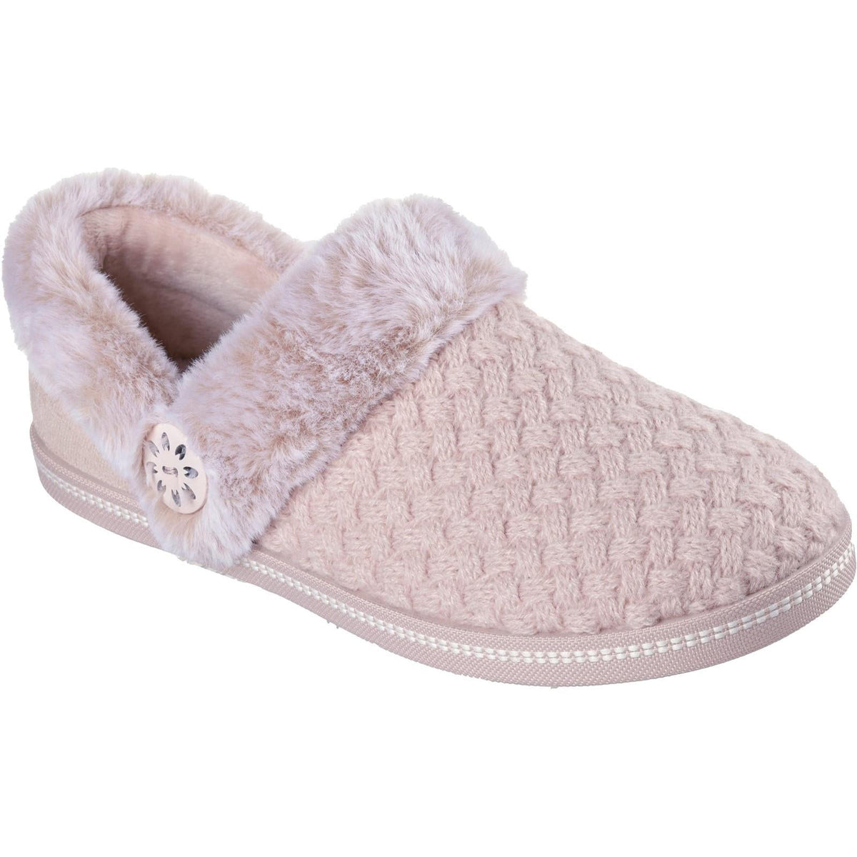 Women's Wide Fit Skechers 169041 Cozy Campfire Frosty Promise Slippers