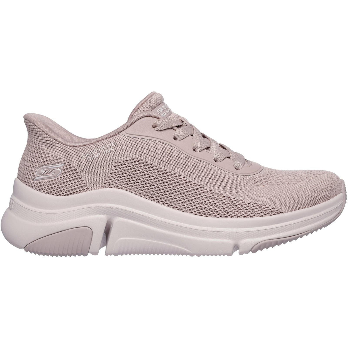 Women's Wide Fit Skechers 117587 Slip-ins Bobs Sport Sparrow Flex Trainers