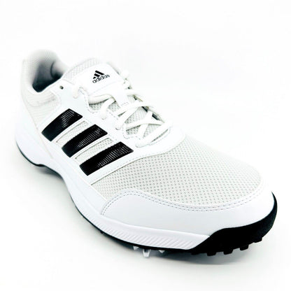 Adidas Tech Response 2.0 White Black Mens Spike Golf Shoes EE9121