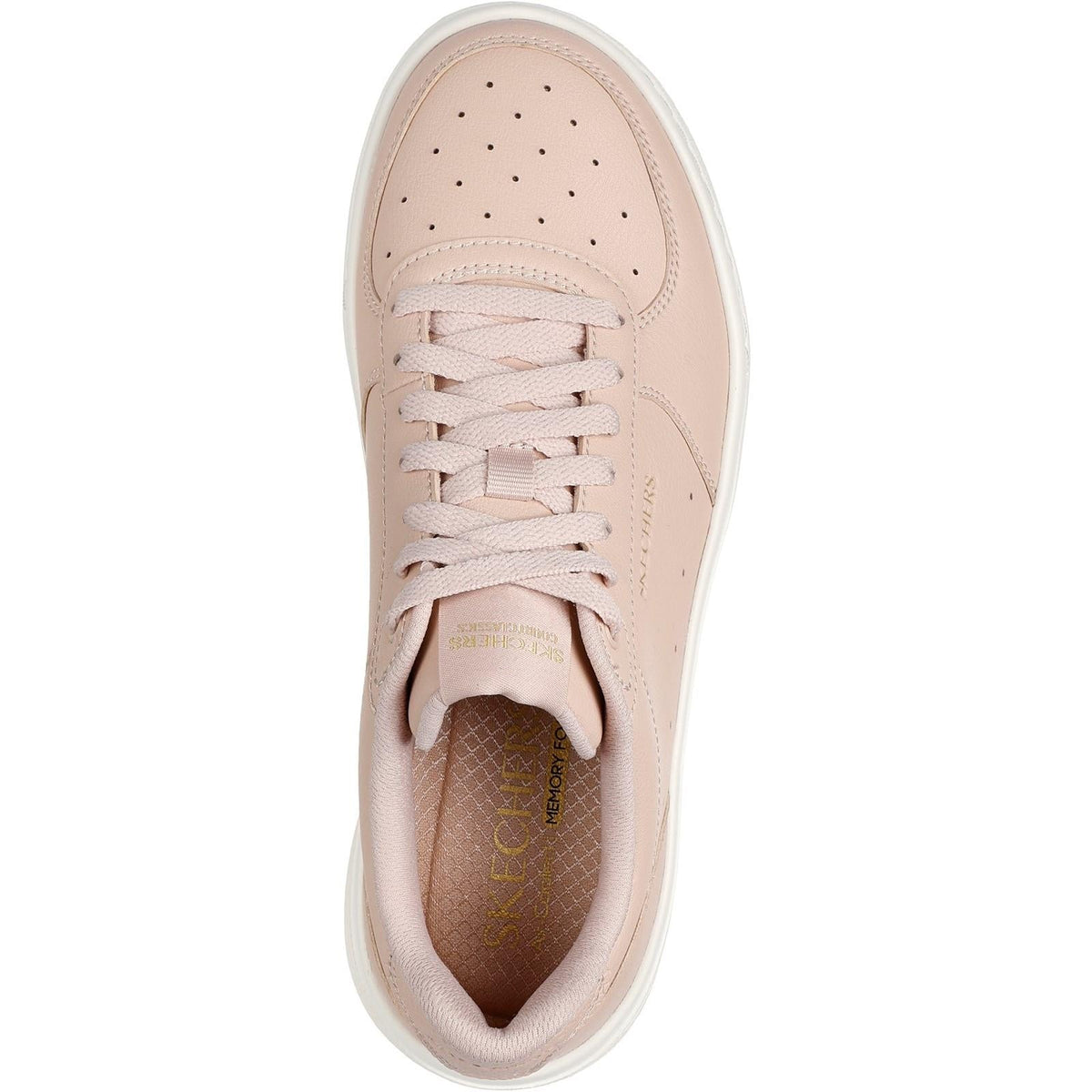 Women's Wide Fit Skechers 185110 Court Classics Grand 92 Be Lifted Trainers