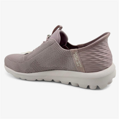 Skechers Go Walk Travel Milan Mauve Womens Athletic Sneaker