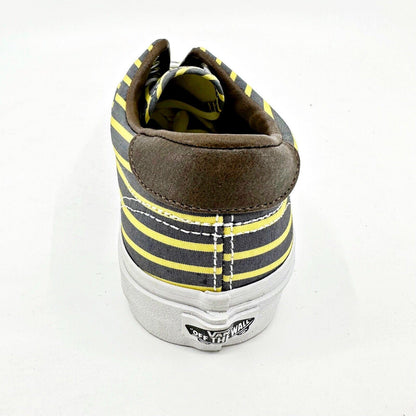 VANS Era 59 (Stripes) Yellow True White Womens Size 5.5 Casual Sneakers