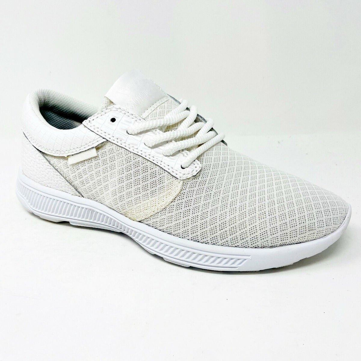 Supra Hammer Run White White Womens Size 7.5 Skateboard Shoes SW55000