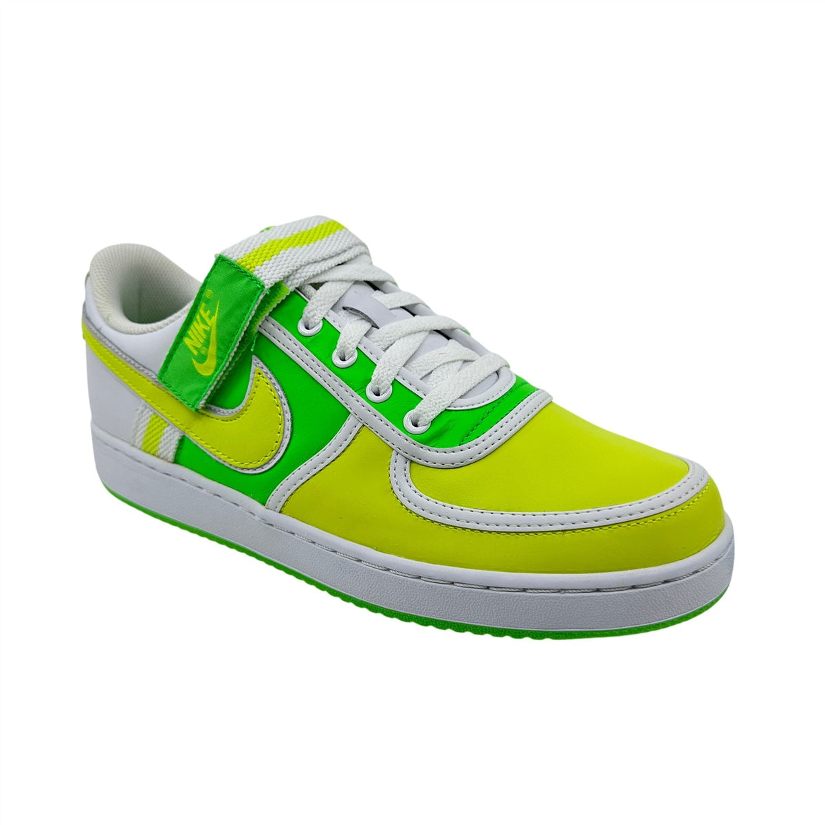 Nike Vandal Low Green Sonic Yellow White Mens Athletic Sneaker