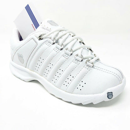 K-Swiss Darwell White Platinum Child Kids Casual Sneakers 5742147