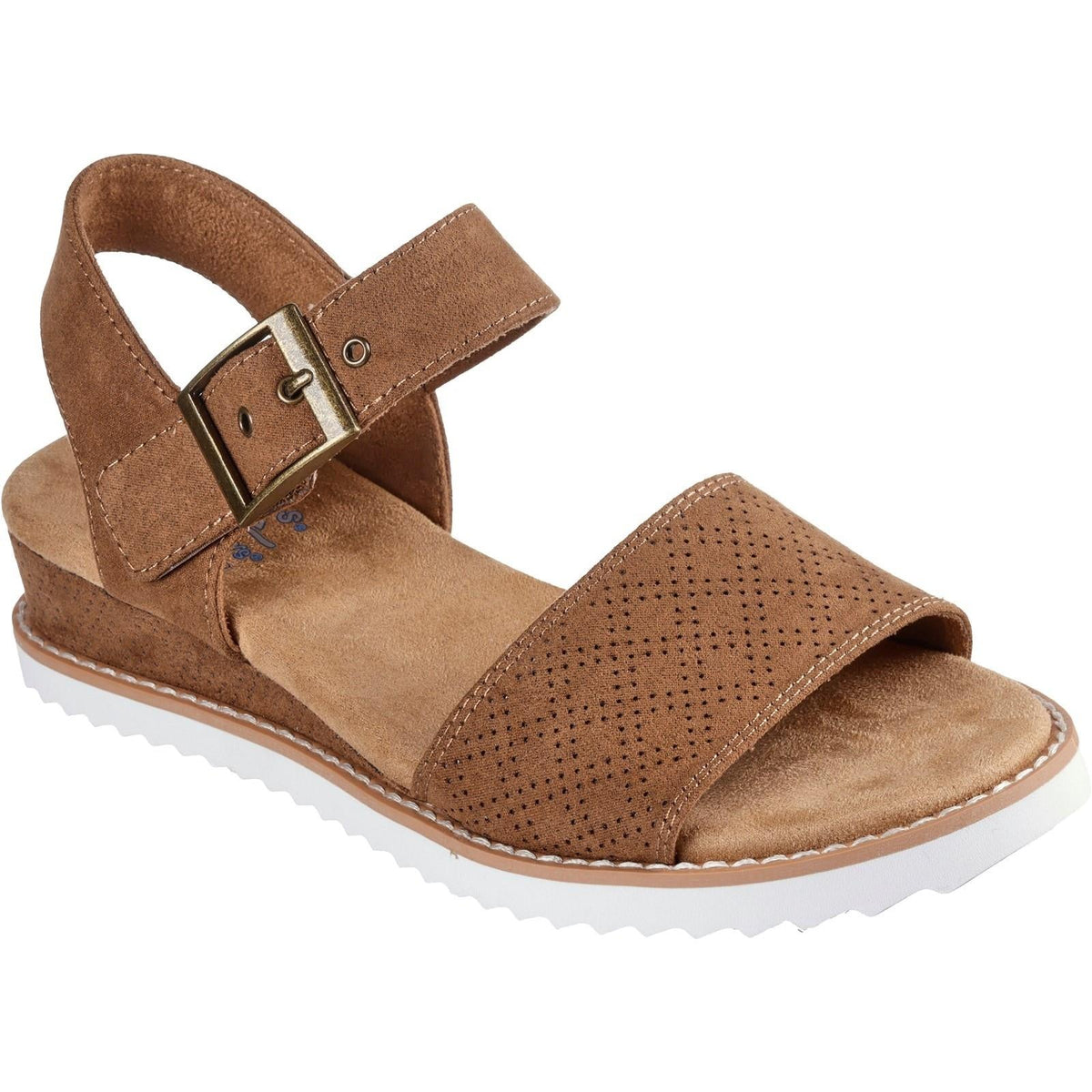 Women's Wide Fit Skechers 114147 Bobs Desert Kiss Serendipitous Sandals