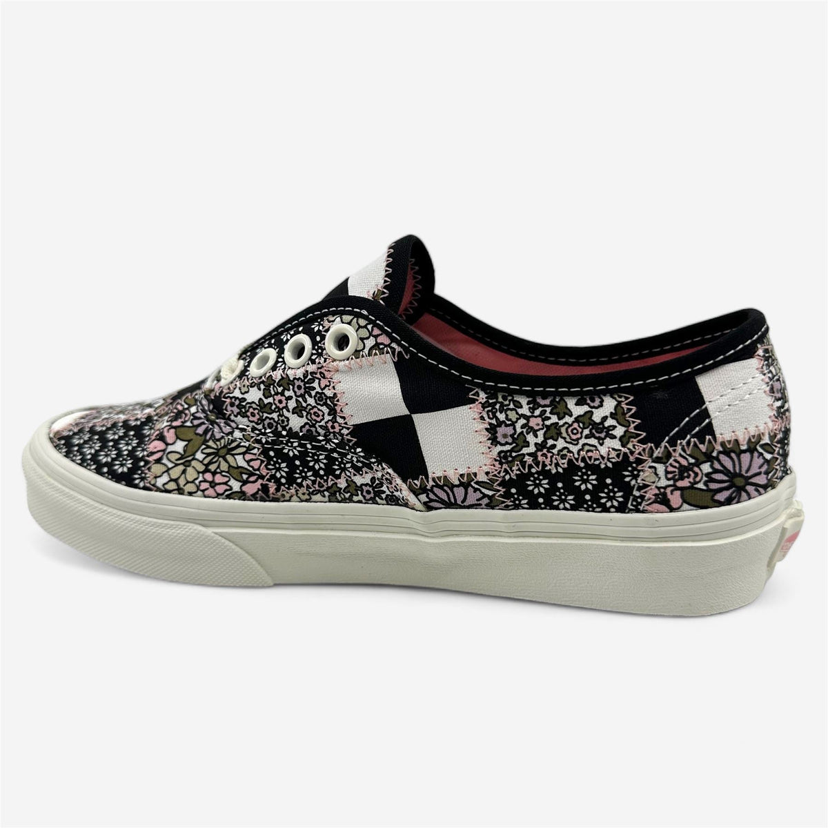 VANS Authentic (Patchwork Floral) Marshmallow Womens Athletic Sneaker