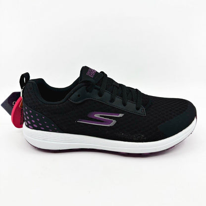 Skechers Go Golf Max Fairway 2 Black Purple Womens Spikeless Shoes