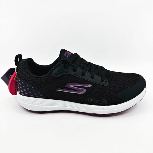 Skechers Go Golf Max Fairway 2 Black Purple Womens Spikeless Shoes