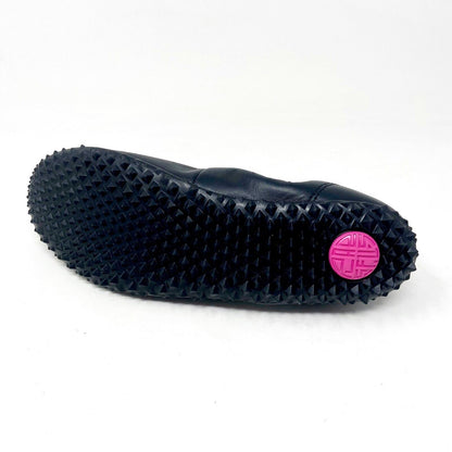 Plae Crosby Black Pink Womens Casual Slip On Leather Flats Shoes 556010 001