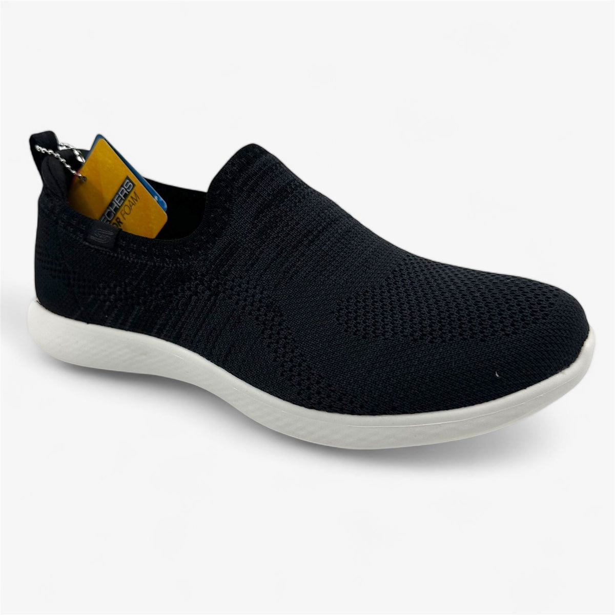 Skechers Vapor Foam Lite Sway Black Charcoal Womens Athletic Sneaker
