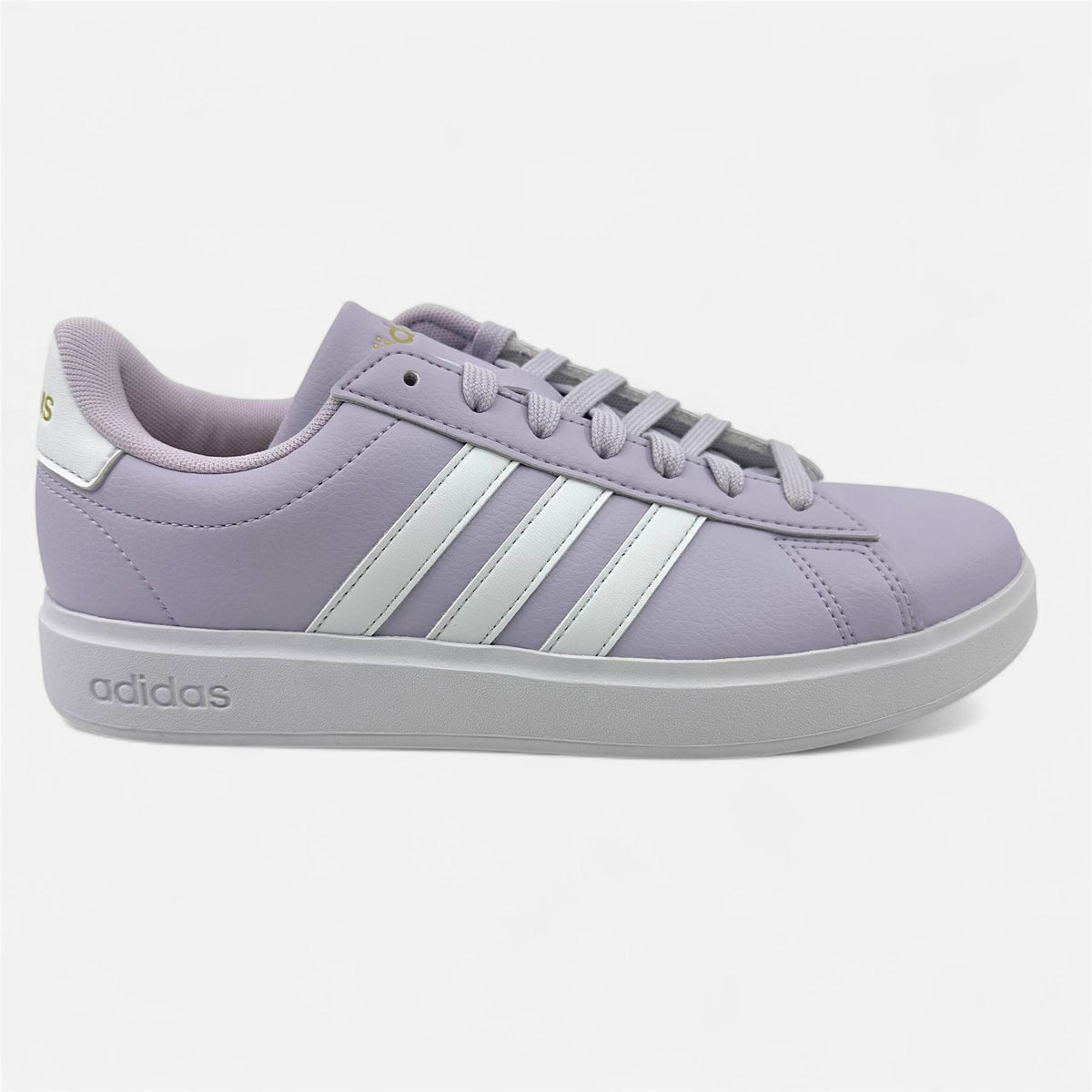 Adidas Grand Court 2.0 Silver Dawn Cloud White Womens Athletic Sneaker