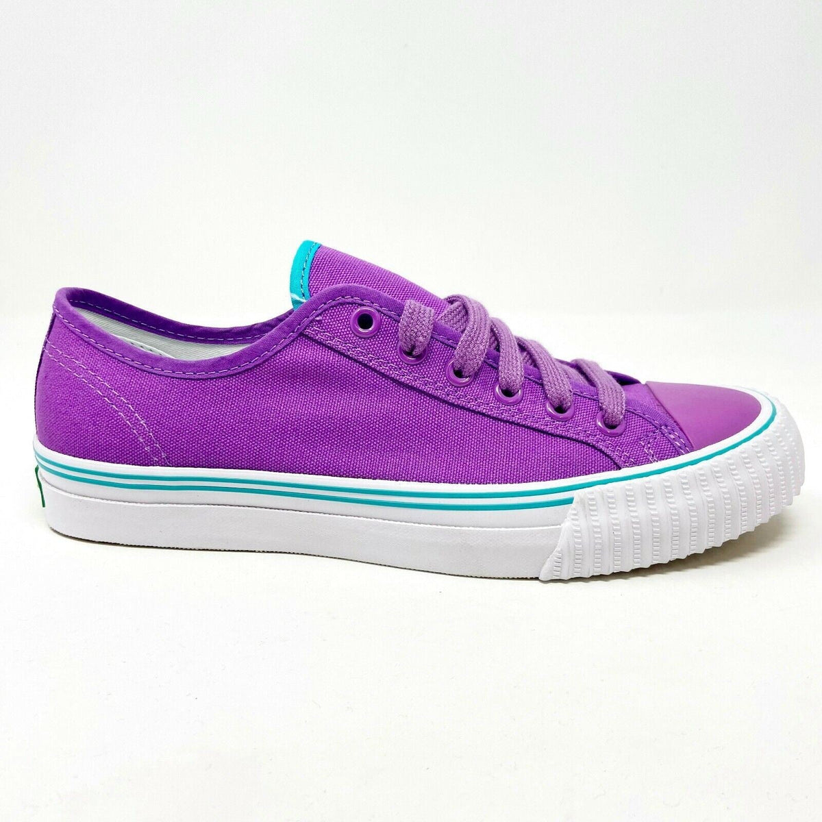 PF Flyer Center Lo Reiss Purple White Mens Retro Casual Shoes Sneakers PM12OL1J