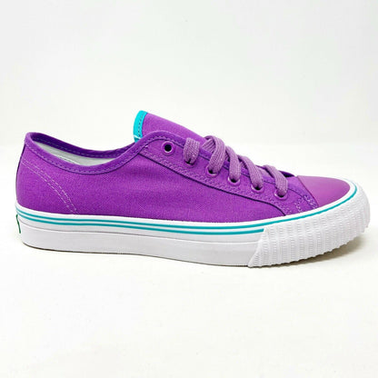 PF Flyer Center Lo Reiss Purple White Mens Retro Casual Shoes Sneakers PM12OL1J