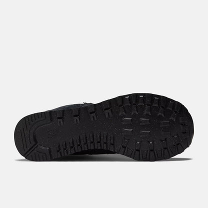 Women's Wide Fit New Balance ML574EVE Walking/Running Trainers - Exclusive - Black ENCAP