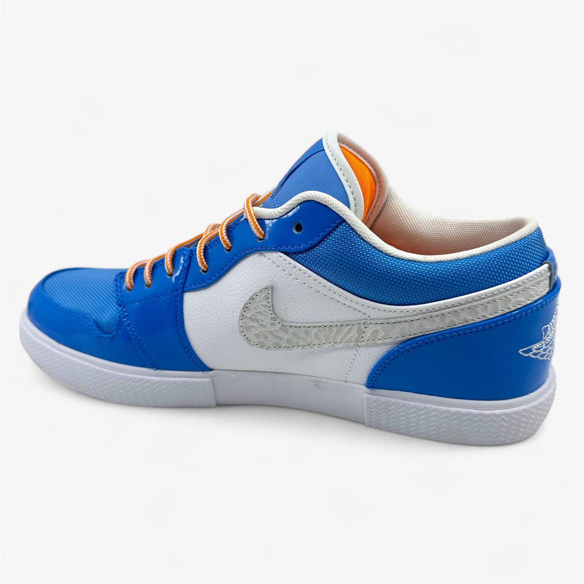 Jordan Air Jordan Retro V.1 White Italy University Blue Mens Athletic Sneaker