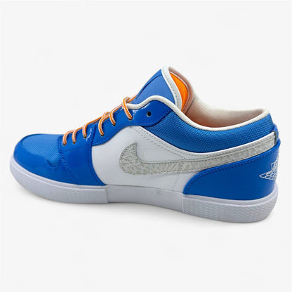 Jordan Air Jordan Retro V.1 White Italy University Blue Mens Athletic Sneaker