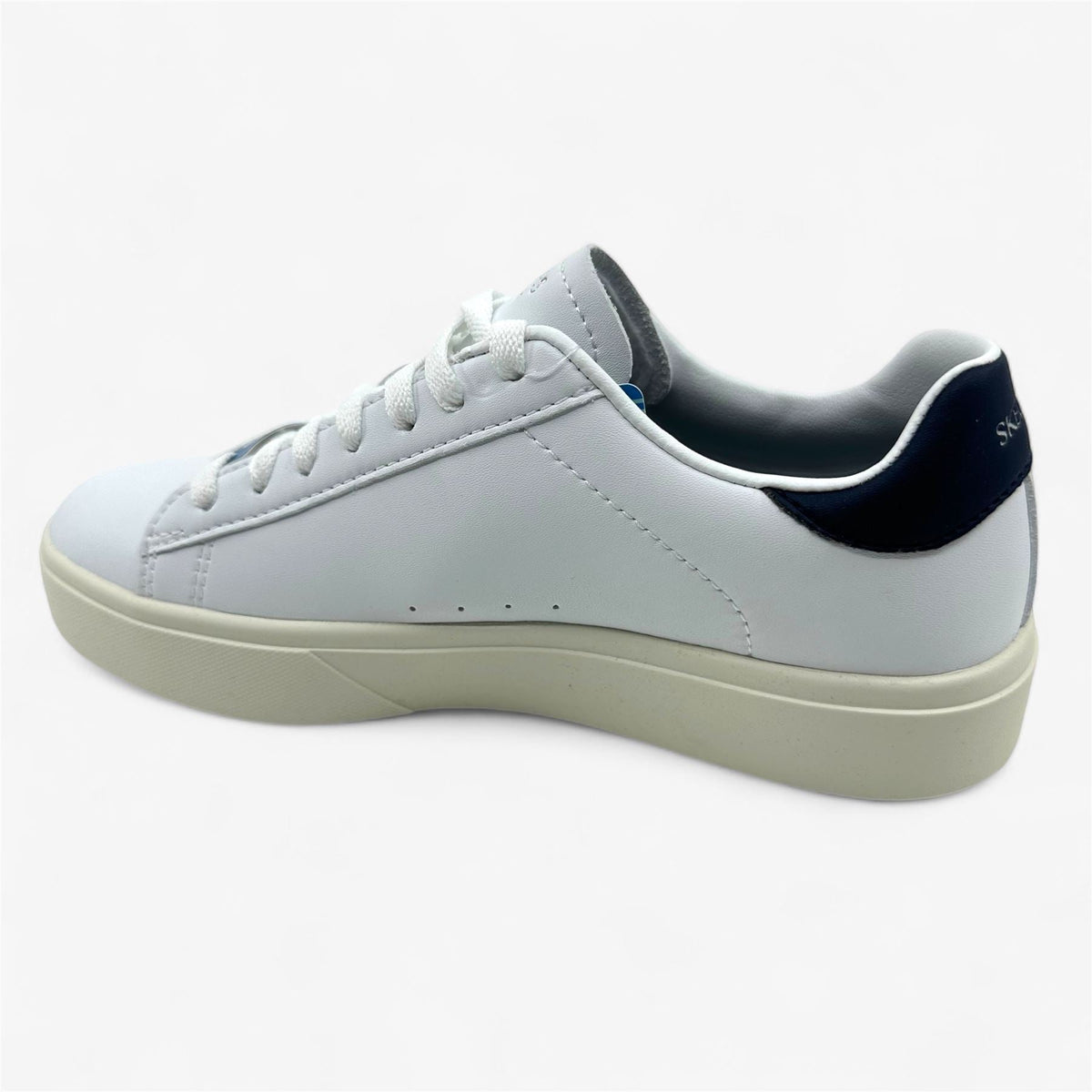 Skechers Eden LX Top Grade White Navy Pink Womens Size 5.5 Court Classics Sneaker