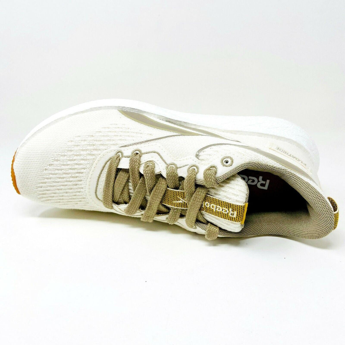 Reebok Forever Floatride Grow White Straw Womens Running Shoes FZ0693