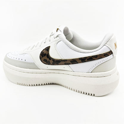 Nike Court Vision Alta White Archeo Brown Light Bone Womens Athletic Sneaker