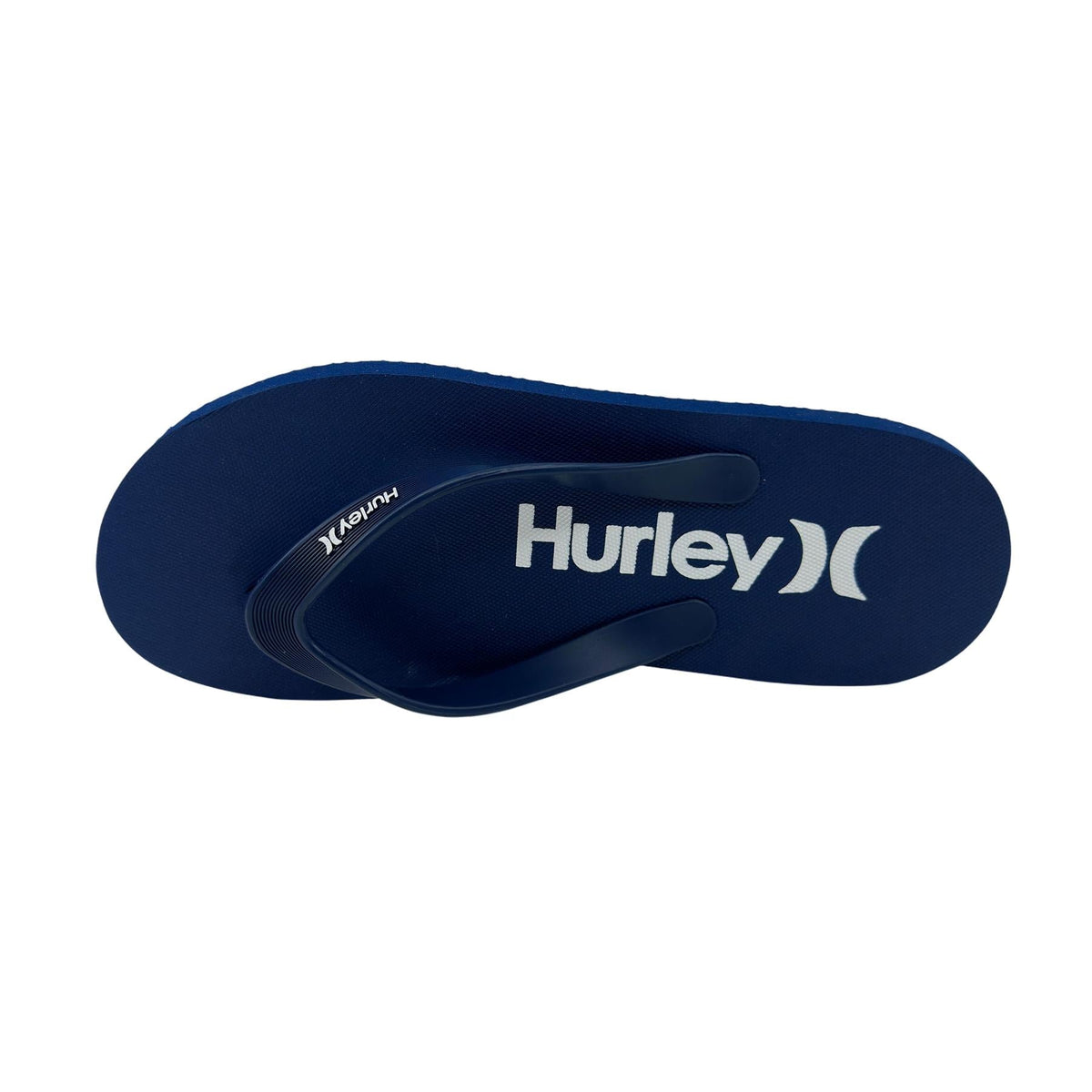 Hurley Logo Navy White Mens Sandal Pool Beach Flip Flop