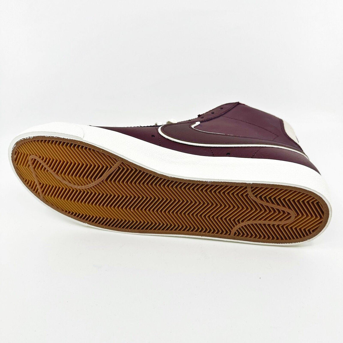 Nike Blazer Mid '77 PRM Night Maroon White Mens Sneakers