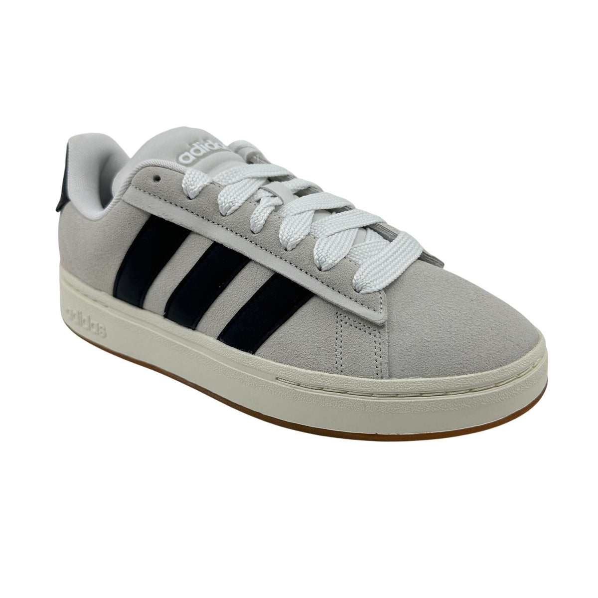 Adidas Grand Court Alpha 00s Crystal White Black Mens Athletic Sneaker