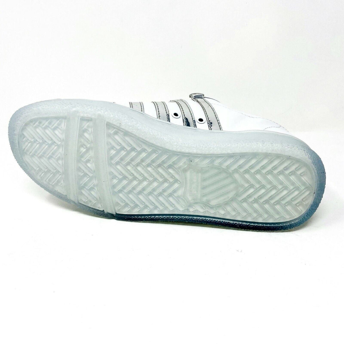 K Swiss Classic 2000 White Silver Kids Size 6 Sneakers 86564 155