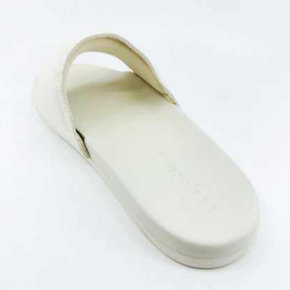 STNDRD Standard Los Angeles Monaco Snake White Mens Comfort Slide Sandals