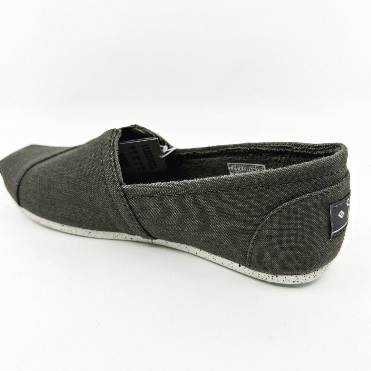 Skechers Bobs Plush Natural Kiss Charcoal Womens Size 7 Casual Flats