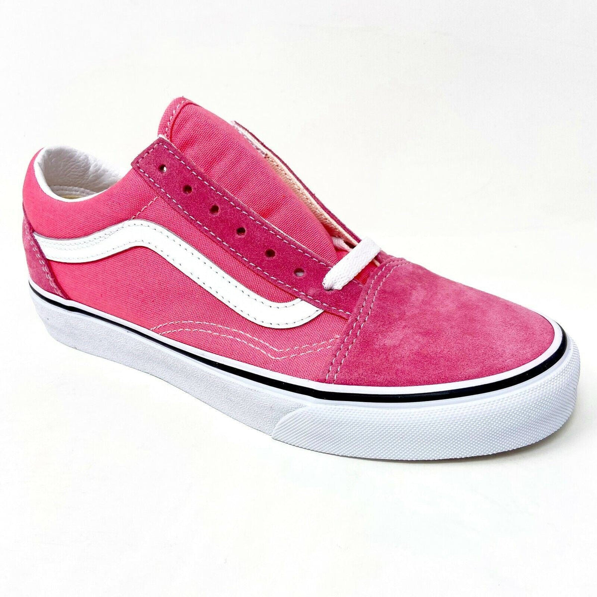 Vans Old Skool Pink Lemonade True White Womens Casual Shoes